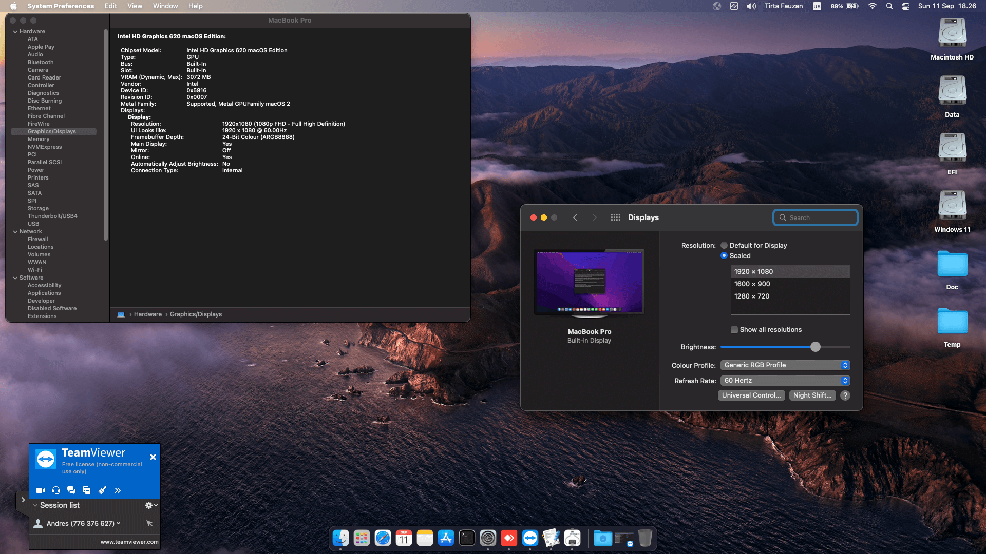 Dell Latitude 7390 3rd [KabyLake R   Intel UHD 620 + I2C]   OpenCore 1